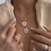 Spot Retro Gold Plated Titanium Steel Round Zircon Snake Bone Chain Necklace_ipsvogv.com
