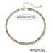 Rhinestone Tennis Collarbone Copper Necklace Fashion Street Hip-Hop Single Row Colorful Women's Bracelet Trend_ipsvogv.com