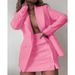 Women's Clothing fashion suit tops + short skirt two-piece suits _ipsvogv.com