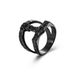 Retro Nordic Viking Text Thor's Hammer Titanium Steel Ring Men's Triangle Knot Large Ring_ipsvogv.com