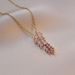 Necklace Women's New Gold Branches, Jade Leaves, Fashionable and Simple Temperament, Super Immortal Inlaid with Zirconia, Exquisite and Colorless_ipsvogv.com