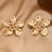Jewelry Personality Fashion Metal Flower Core For Women Elegant Simple Minimalist Style Earrings_ipsvogv.com