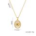 New round Brand advanced retro white fritillary flower elegant light luxury clavicle chain real gold titanium steel chain_ipsvogv.com