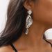 E12406ZA Wind Exaggerated Zircon Geometric Heavy Industry High Grade Irregular Luxury Earrings_ipsvogv.com