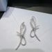 HEFANG Pearl Bowknot Ribbon Necklace For Women Wedding Fashion Niche Design Light Luxury Clavicle Chain_ipsvogv.com