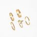 Bohemian Creative Women's Fashion Lightning Personality ECG Ring 5-piece Set Combination_ipsvogv.com