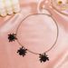 Vintage Gothic Black Spider Pendant Necklace Niche Design Exaggerated Punk Chain Collarbone Halloween Gift_ipsvogv.com