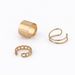 Hot Selling Wide Cut Hollow Chain Ring For Women With Double-layer Open 3-piece Set_ipsvogv.com