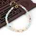 Natural Freshwater Pearl Shell Stone Natural Stone Bracelet Necklace Women's Set_ipsvogv.com