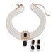 Retro square full diamond gem pearl choker necklace temperament French multi layer necklace_ipsvogv.com