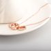 Women's Jewelry Titanium Steel Roman Numeral Three Ring Diamond Lip Chain Personality Creative Pendant Rose Gold Plated Short Necklace_ipsvogv.com
