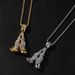 Men's Jewelry Niche Hands Folded Full Diamond Pendant Sweater Chain Metal Retro Men's Necklace Alloy Accessories_ipsvogv.com