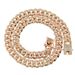 Hiphop Miami Cuban Men's Diamond Set Gold Chain Necklace_ipsvogv.com