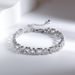 Girls High End Diamond Full Diamond Bracelet Simple Fashion Light Luxury Style Women Full Of High End Super Flash Gift Love Adjustable_ipsvogv.com