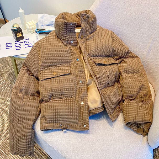 Winter down cotton coat for women short Korean version thickened cotton coat high end casual cotton jacket small person loose coat trendy_ipsvogv.com
