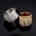 316 stainless steel/titanium steel gold plated full diamond luxury hip hop ring_ipsvogv.com