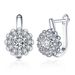 Women's Jewelry Zircon Earrings Popular Flower Shaped Diamond Earrings Accessories_ipsvogv.com