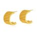 Titanium steel material personalized , semi circular cylindrical wide face gear, smooth stripe design, creative_ipsvogv.com