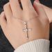 999 Sterling Silver Retro Cross Necklace For Women Fashionable And Versatile INS Long Sweater Chain Necklace_ipsvogv.com