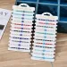 Blue Evil Eye Charm Bracelets 12pcs/set Fashion Jewelry Adjustable Crystal Rice Beads Card Wax Rope Braided Bracelet_ipsvogv.com