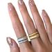 Italian Mid Ghulas Light Luxury High-end Jewelry Pure Silver Brushed Craft Forged Face Ring For Women's New Style_ipsvogv.com