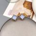 Korean version commuting versatile fashion full diamond small and exquisite geometric high-end niche design earrings_ipsvogv.com