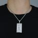 Men's Jewelry Hip Hop Dollar Sign Zircon Necklace Punk Style Cubic Zirconia Pendant With Twist Chain For Men (Silver/Gold, 60cm)_ipsvogv.com