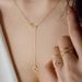 Personalized Korean star pendant necklace hot selling hollow star moon clavicle sweater necklace for women_ipsvogv.com