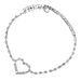 Hot Beach Party Rhinestone Peach Heart Anklet Fashion Simple Style Flash Diamond Barefoot Anklet_ipsvogv.com