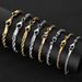 Men's Jewelry Set Fashion Stainless Steel Twist Chain Men's Bracelet Trendy Fashion Gold Button Rope Chain Titanium Steel Bracelet_ipsvogv.com