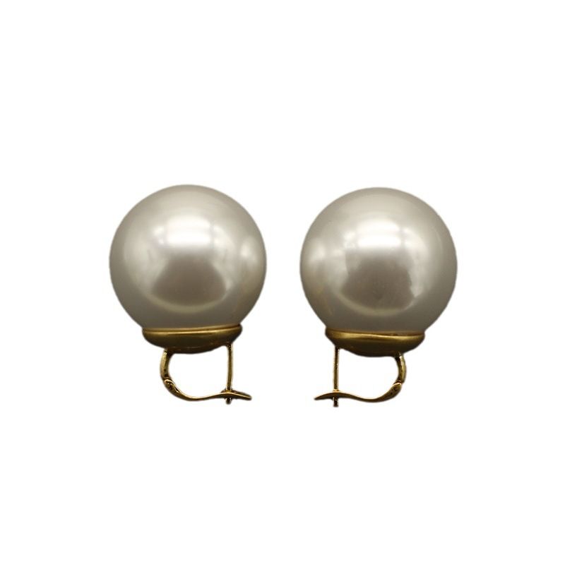 Women's Earrings French oversized pearl earrings, round small light bulbs, personalized niche design jewelry, women's accessories earrings_ipsvogv.com