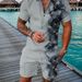 Men's Clothing polo shirt solid color plus size casual 3D printed zipper short sleeve suit lapel collar men's short sleeve_ipsvogv.com