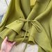Ruffled Butterfly Sleeve Gradient Tie Cape Short Coat Top + Gradient Pleated Skirt Two-piece Suit_ipsvogv.com