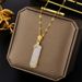 Titanium Steel Non Fading Golden Bamboo Pendant Necklace, Female Trendy Internet Red Same Style Simple And Elegant Light_ipsvogv.com