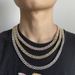 New Full Diamond Personalized Creative Hip Hop Necklace Set Versatile Cuban Chain_ipsvogv.com