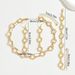 Niche Japanese and Korean women's bracelet jewelry set forest style plum blossom flower design, long necklace with_ipsvogv.com