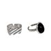 Fashion Style, Niche Design, Super Black Agate, Cool Style Ring, Women's Fashion Trend, Versatile, High-end Feeling_ipsvogv.com
