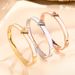 Net Red Titanium Steel Bracelet Female Letter V White Fritillaria Niche Design Luxury Ins Colorfast Hand Jewelry_ipsvogv.com