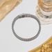 Minimalist Titanium Bracelet For Men, High-End Trendy Style, Stainless Steel Reversible Flower Basket Chain Jewelry_ipsvogv.com