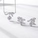 Bow Moissanite Earrings For Women S925 Silver Inlaid With Brilliant Colored Gemstone Earrings Light Luxury Fashion_ipsvogv.com