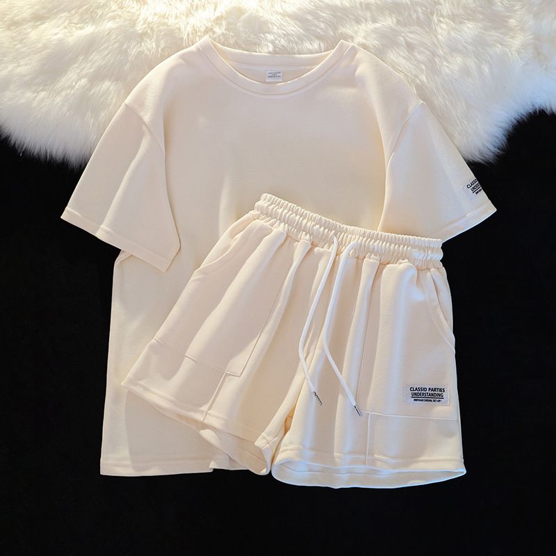 Women's Clothing short sleeves casual sports summer loose two piece suit fashion_ipsvogv.com