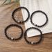 Twelve Constellation Energy Volcanic Stone Bracelet Elastic Couple Bracelet Handmade Beaded Men's Lover Gift Bracelet_ipsvogv.com