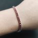 Temperament Pomegranate Red Moissanite Bracelet S925 Sterling Silver Gold Plated Tennis Chain 3/4/5mm Hip Hop Color Bracelet_ipsvogv.com