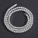 Cross Necklace Full Single Row Diamond Tennis Chain Pendant Electroplated Alloy Hip Hop Trend_ipsvogv.com