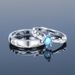 Cool Style Couple Silver Plated Jewelry Open Live Tikto Wedding Pair Ring_ipsvogv.com