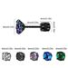 1 Pair Red Ruby Color Sparkling Zircon Black Stud Earrings Elegant Minimalist Style Stainless Steel Plated Jewelry Daily Casual 2-6mm_ipsvogv.com
