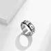 Simple trendy wear digital rotating ring decompression rotating titanium steel Arabic numeral ring_ipsvogv.com