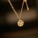 Instant Money Titanium Steel, Colorless, Light Luxury, High Grade White Fritillaria Necklace, Unique Design, French_ipsvogv.com