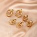 Fashion Cross Iron Tube For Women, Minimalist Style Double Hoop Earrings_ipsvogv.com