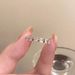 Super Sparkling Zircon Micro Inlaid Ring For Women, With A Sense Of Light Luxury, Fashion Personality, Niche, Simple_ipsvogv.com